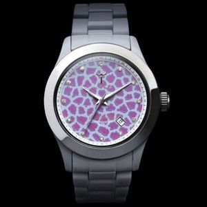 Triwa Anastasia Dandy Watch Grey w Leopard Print